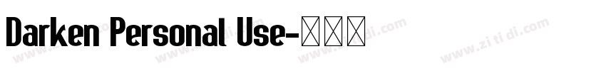 Darken Personal Use字体转换